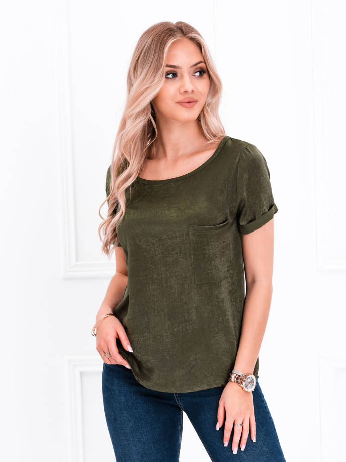 Dámská halenka 018LLR - khaki barva