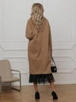 Dámský kabát CLR036 - velbloudí