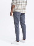 Pánské džínové kalhoty bez oděru SLIM FIT - tmavě modré V4 OM-PADP-0148