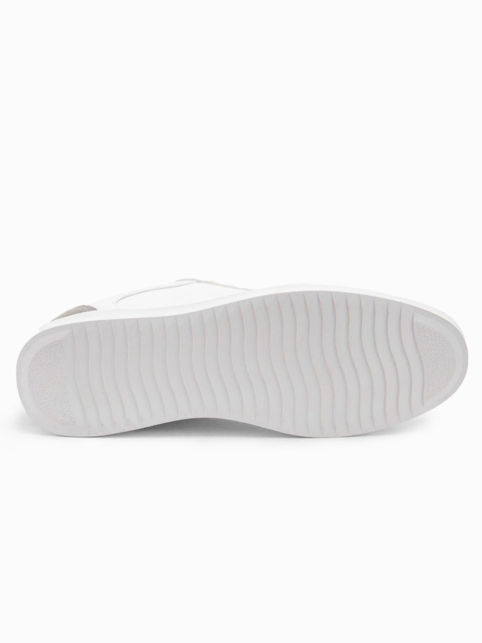 Ležérní pánské tenisky OLDSCHOOL - bílé V3 OM-FOCS-0104