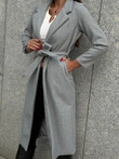 Dámský kabát CLR034 - šedý
