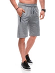 Pánské krátké teplákové šortky 487W - šedé
