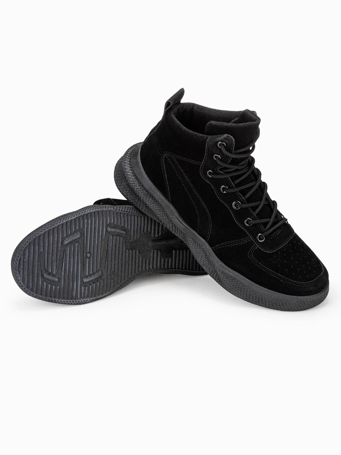 Pánské zimní boty pohorky - černá T380