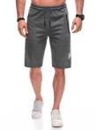 Pánské krátké teplákové kraťasy 489W - grafitové