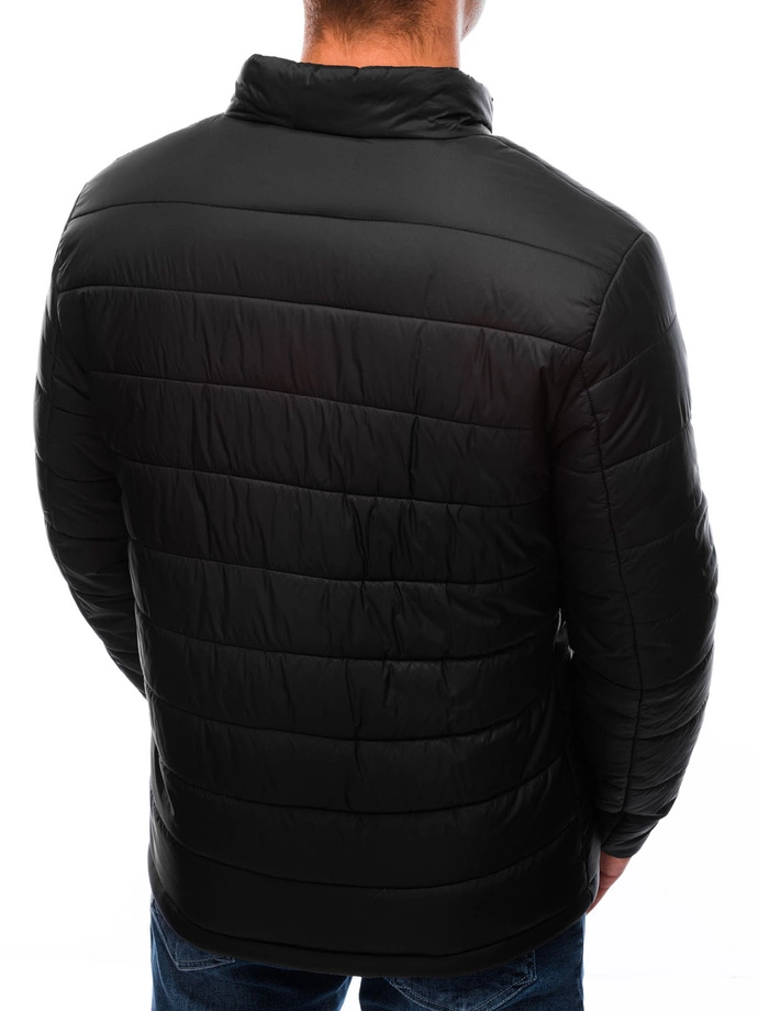 Pánská přechodná prošívaná bunda 526C - černá