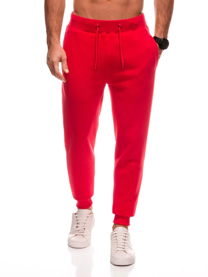 Pánské tepláky BASIC - červené V4 EM-PABS-0108