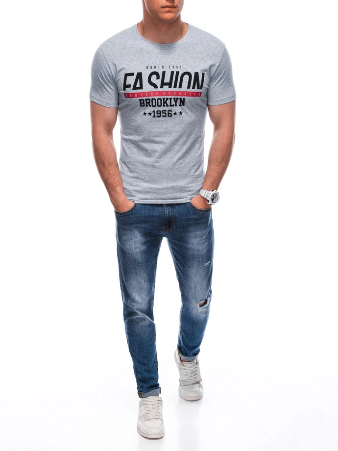 Pánské tričko s potiskem 1933S - šedé