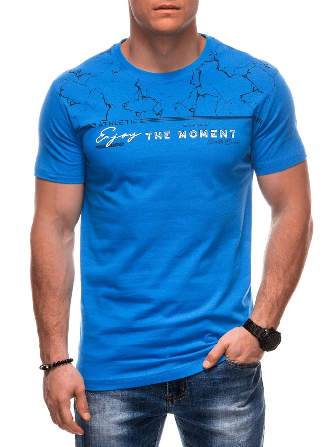 Pánské tričko s potiskem S2035 - modré