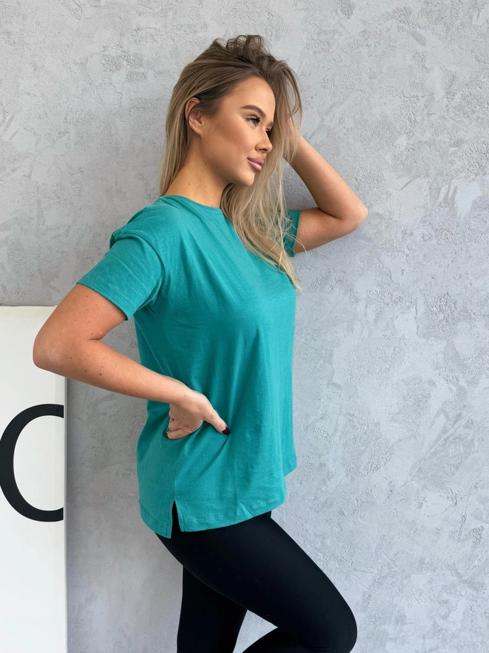 Oversize tričko SLR094 - tyrkysové