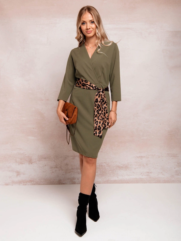 Dámské šaty 092DLR - khaki