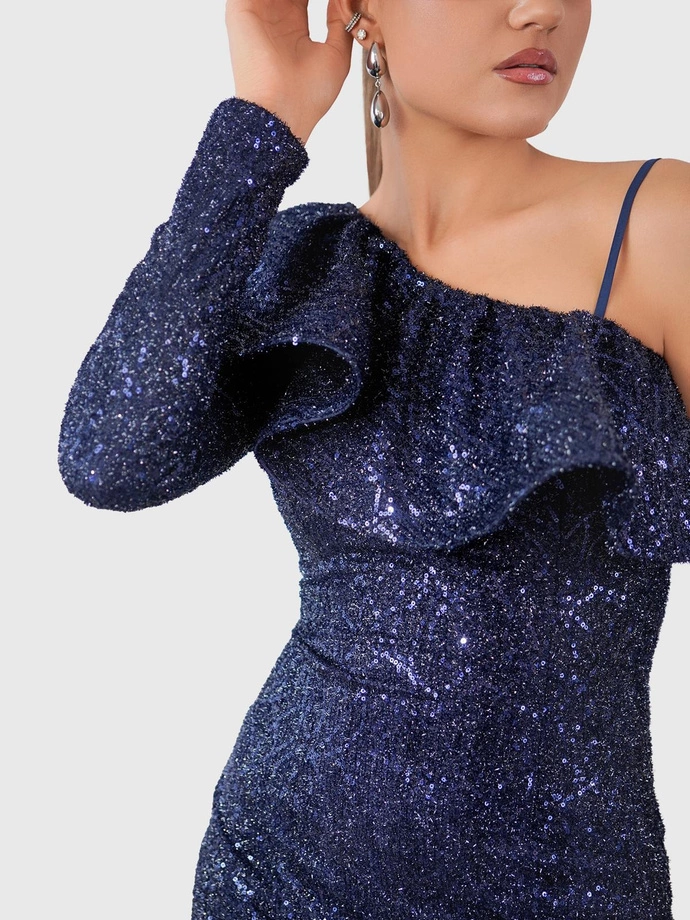 Mini šaty MARCELLA DLR131- tmavě modré