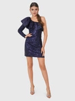 Mini šaty MARCELLA DLR131- tmavě modré