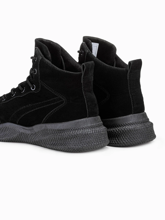 Pánské zimní boty pohorky - černá T380