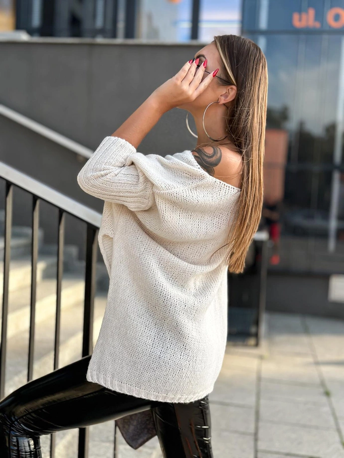 Dámský svetr 022ELR - béžová