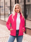 Dámská přechodná bunda 008CLR - tmavě růžová