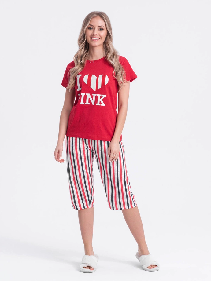 Dámské pyžamo 279ULR - červená