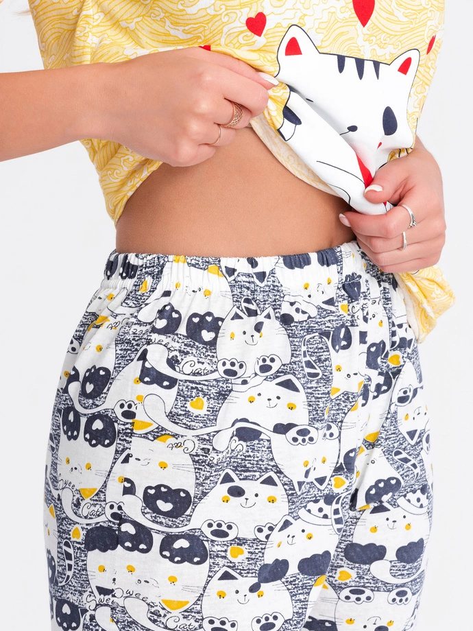 Dámské pyžamo 351ULR - žlutá