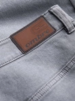 Pánské džínové kalhoty bez oděru SLIM FIT - šedé V1 OM-PADP-0148