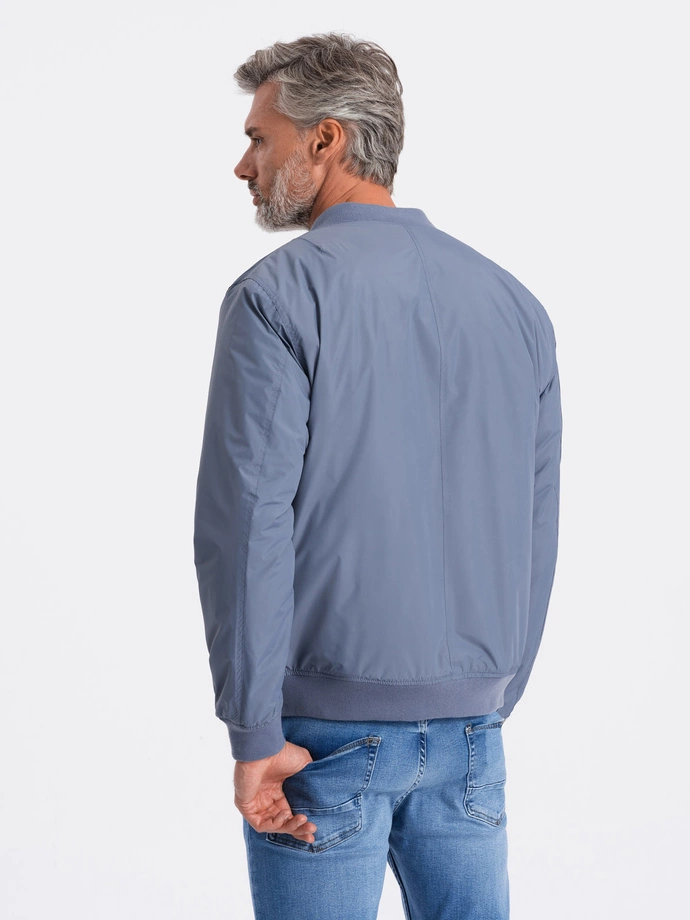 Pánská bunda bomber - modrá V16 C538