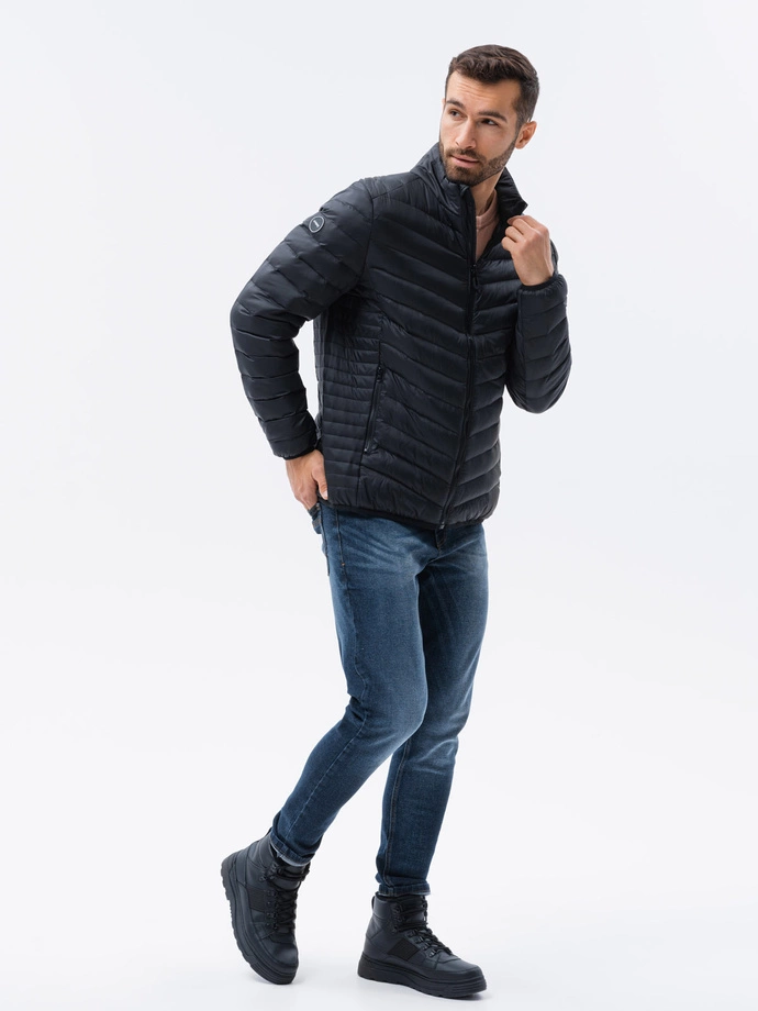 Pánská přechodová bunda - černá C528
