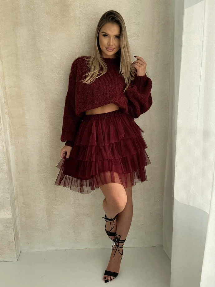 Dámská sukně GLR017 - bordó