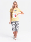 Dámské pyžamo 351ULR - žlutá