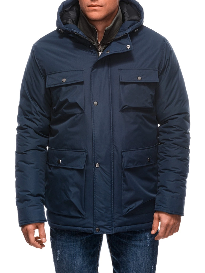 Pánská zimní bunda 530C - tmavě modrá