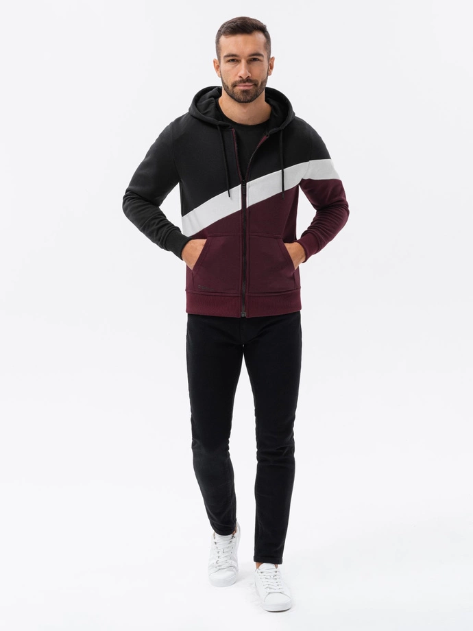 Pánská mikina s kapucí - černá 1419B