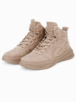 Pánské zimní boty pohorky - béžová T380