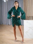 FREYA mini šaty DLR137- zelené