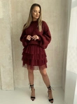 Dámská sukně GLR017 - bordó