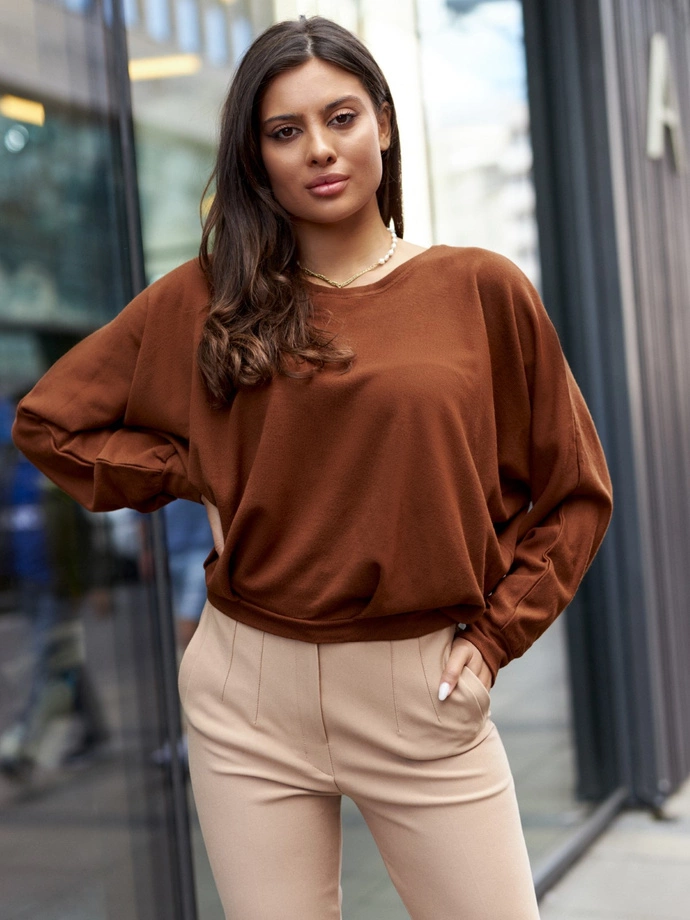 Dámská halenka 021LLR - hnědá