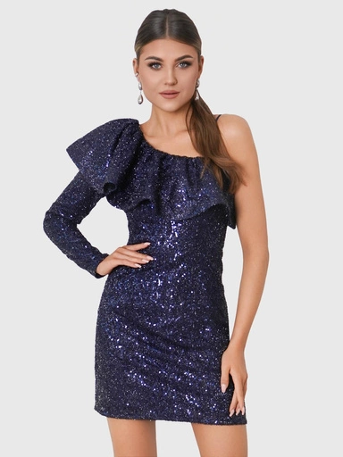 Mini šaty MARCELLA DLR131- tmavě modré