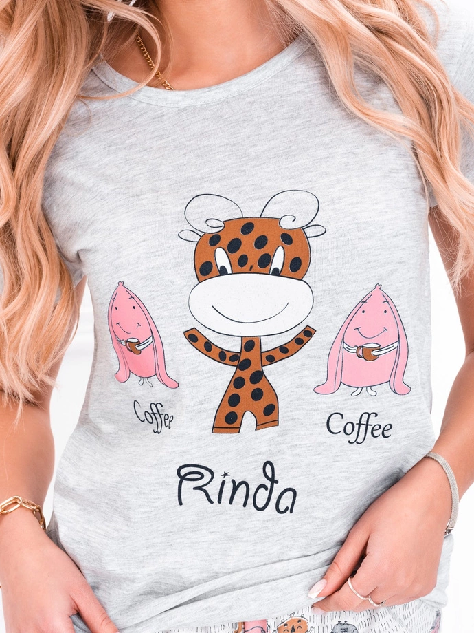 Dámské pyžamo 163ULR - šedá