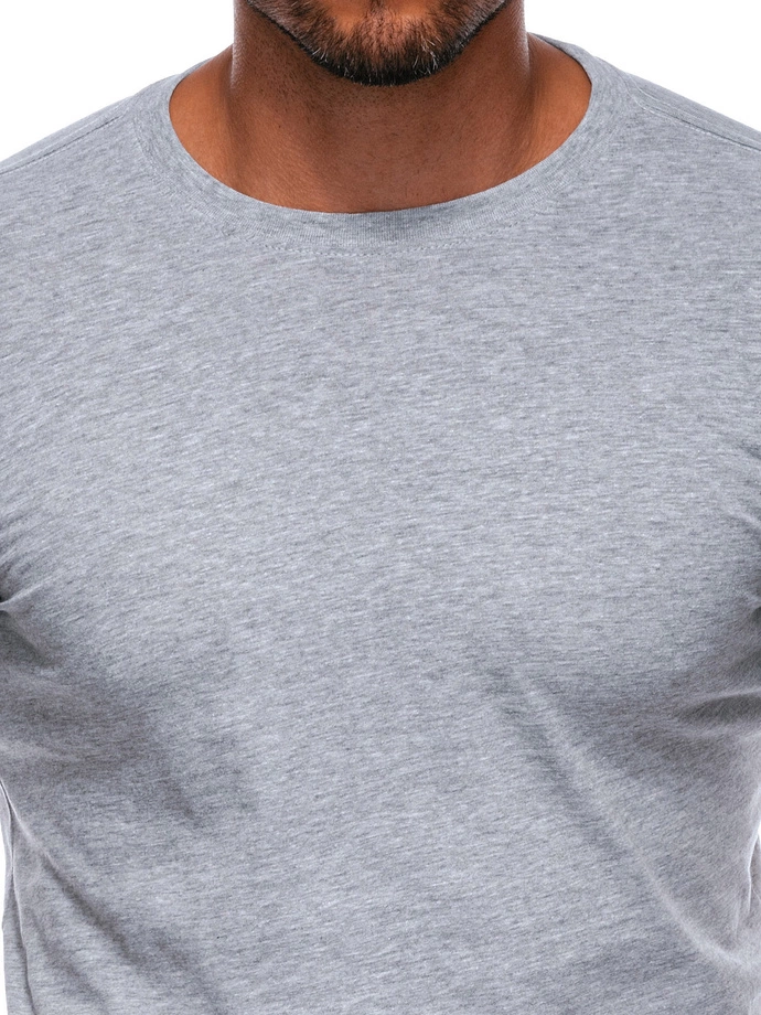 Pánské základní tričko EM-TSBS-0100 - šedá/melanžová