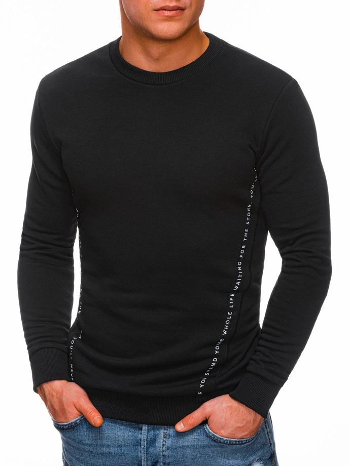 Pánská mikina s kapucí 1344B - černá