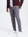 Pánské džínové kalhoty bez oděru SLIM FIT - grafitové V5 OM-PADP-0148