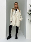 Módní dámský kabát CLR039 - béžový