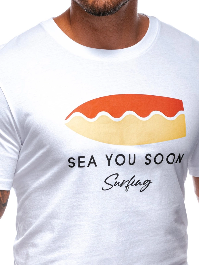 Pánské tričko s potiskem 2003S - bílé