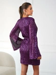 FREYA mini šaty DLR137- fialové
