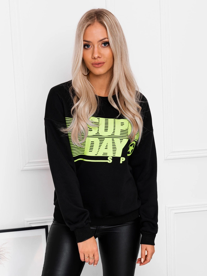 Dámská mikina s kapucí 026TLR - černá