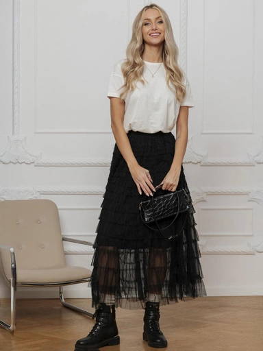 Oversize tričko SLR094 - ecru