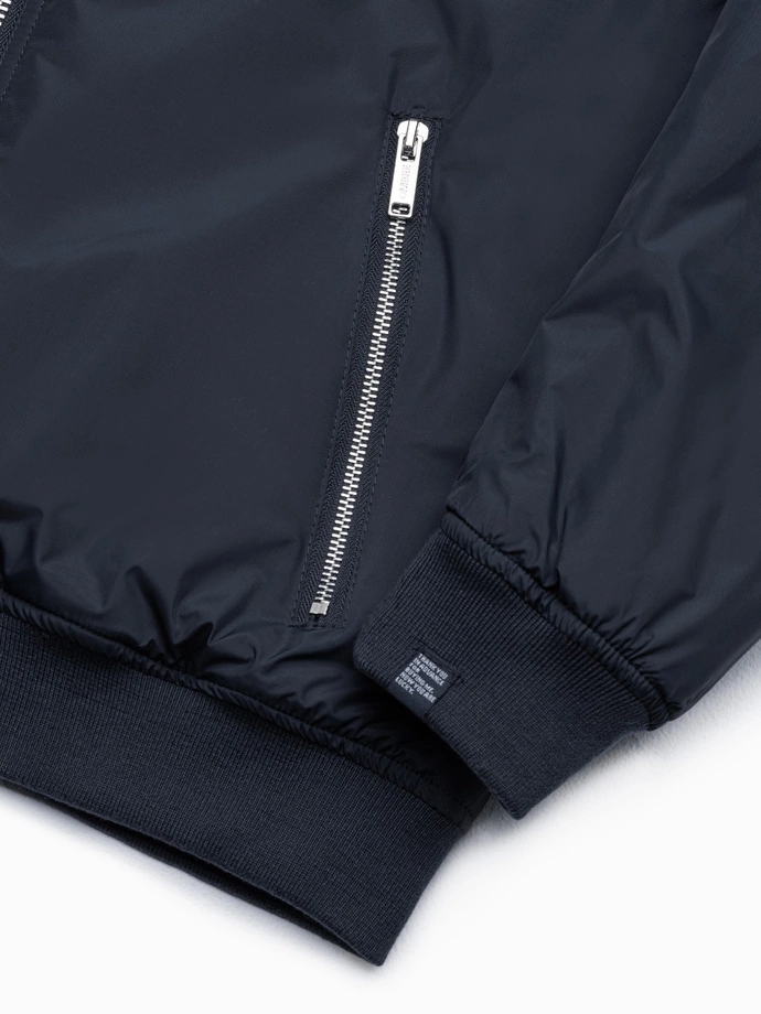 Pánská bunda bomber 538C - tmavě modrá V19