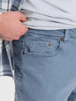 Pánské džínové kalhoty bez oděru SLIM FIT - modré V3 OM-PADP-0148