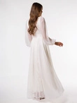 Maxi šaty SELENA DLR154 - ecru barva