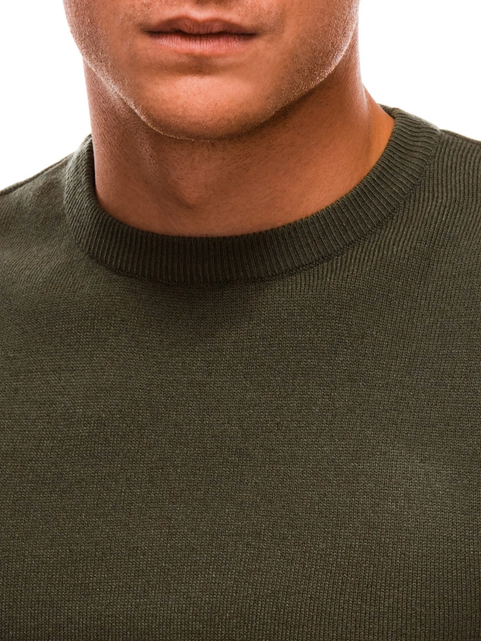 Pánský svetr - olivový V7 EM-SWBS-0100