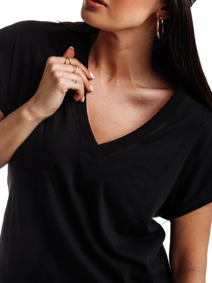 Dámské tričko bez potisku SLR087- černé