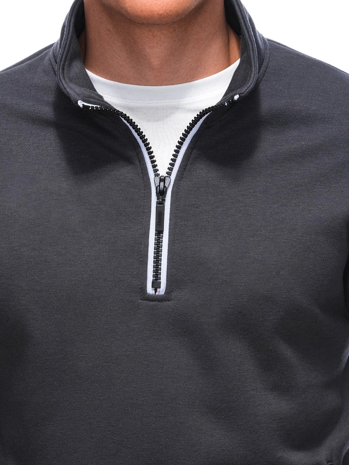 Pánská mikina se stojáčkem V7 1353B - grafitová