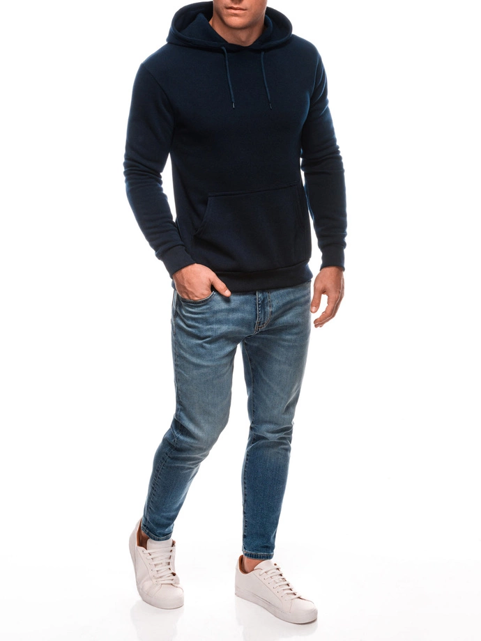 Pánská mikina s kapucí 1691B - tmavě modrá
