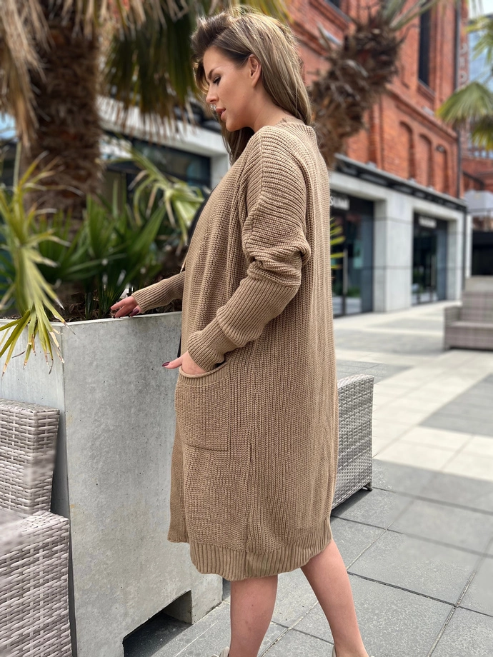 Dámský svetr ELR027 - hnědý